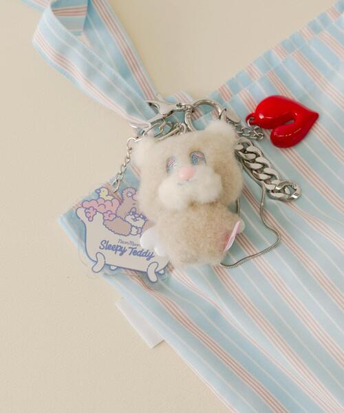 SMELLY(スメリー)の「Sleepy Mini Teddy(キーホルダー・レディース・ミント/ピンク/ブラウン/ブルー/アイボリー・-)」の13枚目の写真