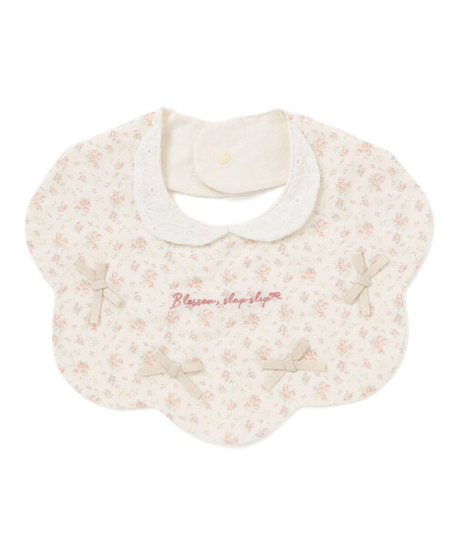 SLAP SLIP BABY（スラップスリップベビー）の「【お揃い】もくもくスカラップリボンがいっぱいレース襟スタイベビー（スタイ/よだれかけ・キッズ・ピンク系その他/ホワイト系その他2・FREE）」の3枚目の写真