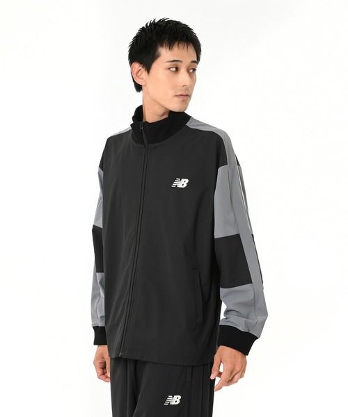 NEW BALANCE（ニューバランス）の「ジャージージャケット（ジャージ・メンズ・グレー/ブラック・MEDIUM/X-LARGE/XX-LARGE/LARGE/SMALL）」の9枚目の写真