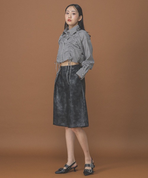 3.3 Field Trip （3.3フィールドトリップ）の「3.3 Field Trip／シャーリング長袖シャツ（シャツ/ブラウス・レディース・その他1/オフホワイト/サックスブルー・FREE）」の15枚目の写真