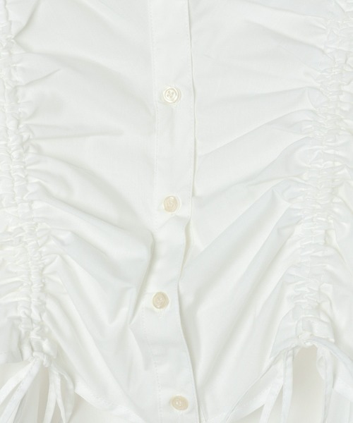 3.3 Field Trip （3.3フィールドトリップ）の「3.3 Field Trip／シャーリング長袖シャツ（シャツ/ブラウス・レディース・その他1/オフホワイト/サックスブルー・FREE）」の10枚目の写真