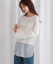 mysty woman | シアーキリカエロンT 594039(Tシャツ/カットソー)