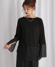 mysty woman | シアーキリカエロンT 594039(Tシャツ/カットソー)