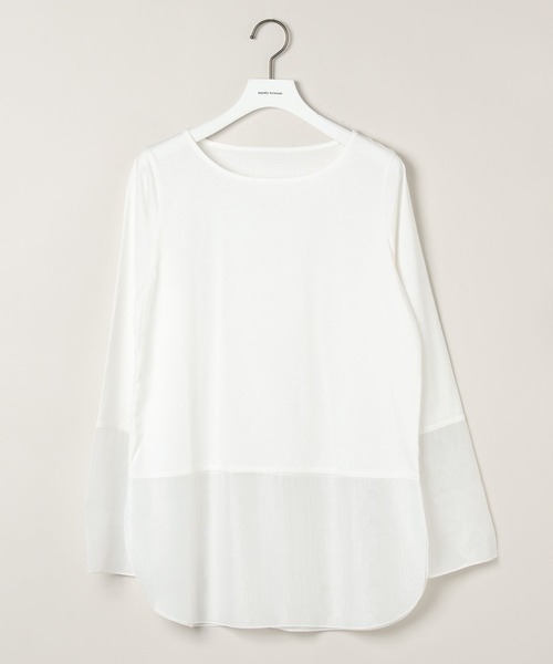 mysty woman（ミスティウーマン）の「シアーキリカエロンT 594039（Tシャツ/カットソー・レディース・ブラック/ホワイト/ライトグリーン・FREE）」の15枚目の写真