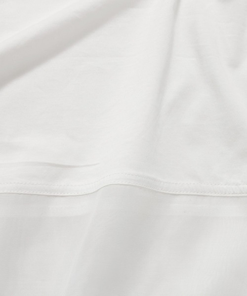 mysty woman（ミスティウーマン）の「シアーキリカエロンT 594039（Tシャツ/カットソー・レディース・ブラック/ホワイト/ライトグリーン・FREE）」の16枚目の写真