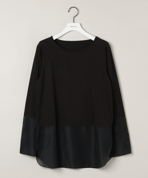 mysty woman（ミスティウーマン）の「シアーキリカエロンT 594039（Tシャツ/カットソー・レディース・ブラック/ホワイト/ライトグリーン・FREE）」の17枚目の写真