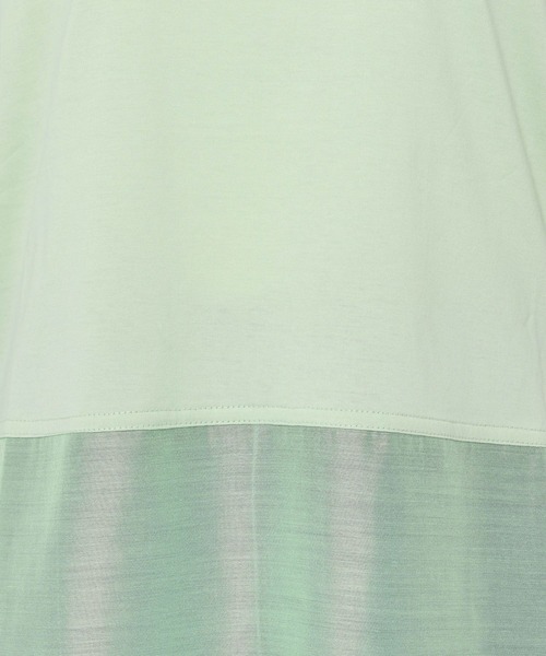 mysty woman（ミスティウーマン）の「シアーキリカエロンT 594039（Tシャツ/カットソー・レディース・ブラック/ホワイト/ライトグリーン・FREE）」の20枚目の写真