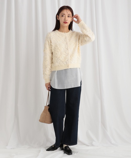 mysty woman（ミスティウーマン）の「シアーキリカエロンT 594039（Tシャツ/カットソー・レディース・ブラック/ホワイト/ライトグリーン・FREE）」の21枚目の写真