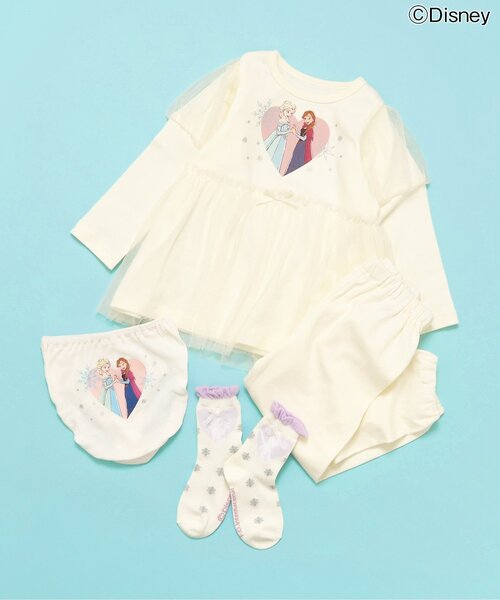 Ampersand（アンパサンド）の「【ディズニーキャラクター/FROZEN】ソックス（ソックス/靴下・キッズ・アイボリー/サックスブルー・15 /18/21）」の4枚目の写真