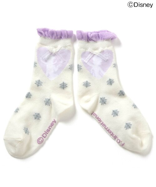 Ampersand（アンパサンド）の「【ディズニーキャラクター/FROZEN】ソックス（ソックス/靴下・キッズ・アイボリー/サックスブルー・15 /18/21）」の6枚目の写真