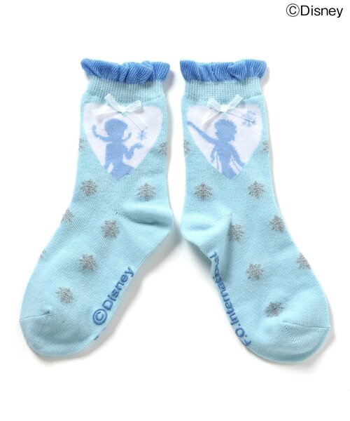 Ampersand（アンパサンド）の「【ディズニーキャラクター/FROZEN】ソックス（ソックス/靴下・キッズ・アイボリー/サックスブルー・15 /18/21）」の7枚目の写真