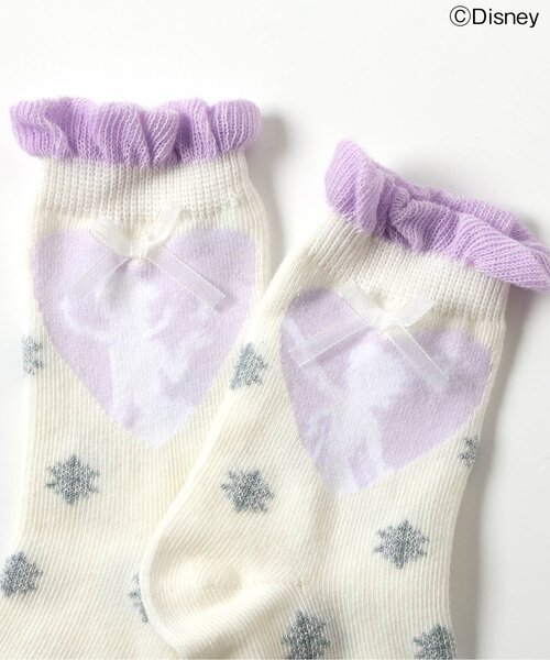 Ampersand（アンパサンド）の「【ディズニーキャラクター/FROZEN】ソックス（ソックス/靴下・キッズ・アイボリー/サックスブルー・15 /18/21）」の8枚目の写真