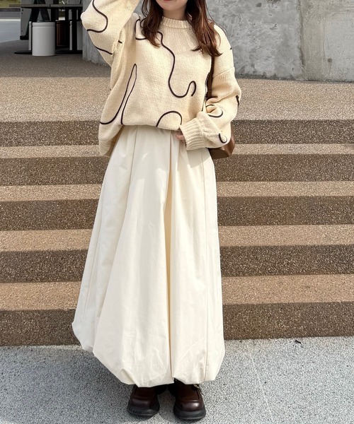 long balloon skirt/ロングバルーンスカート（スカート）｜OLUN