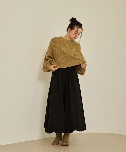 long balloon skirt/ロングバルーンスカート（スカート）｜OLUN