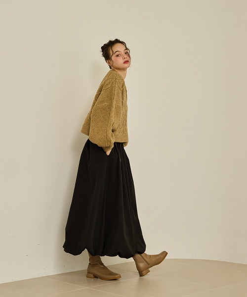 OLUN long balloon skirt バルーンスカートM タグあり long balloon skirt/ロングバルーンスカート（スカート）｜OLUN