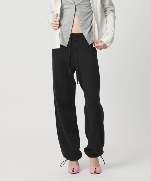 ATTISESSION（アティセッション）の「＜ATTISESSION＞ニット コード パンツ（その他パンツ・レディース・ブラック/ベージュ・36/38）」の8枚目の写真