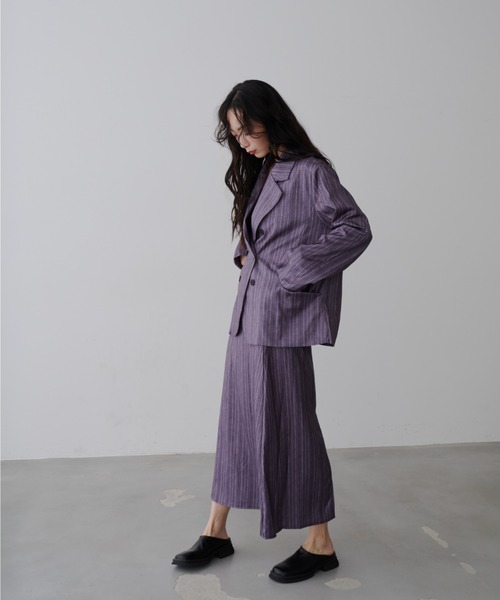 Gray Jacket Skirt Set / グレー ジャケット スカート セット