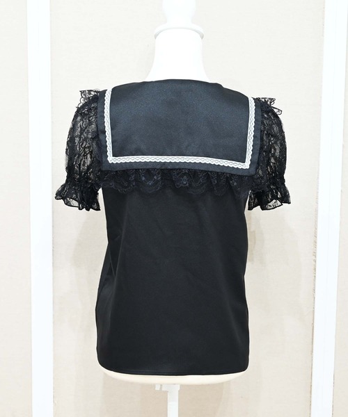 MA*RS(アメーバーマーズ)の「アーム付きクロス刺繍ブラウス(シャツ/ブラウス・レディース・ホワイト/ブラック・FREE)」の16枚目の写真