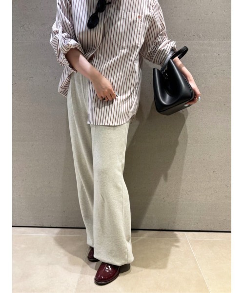 セール】【セットアップ対応】裾ドロストコットンスウェットパンツ