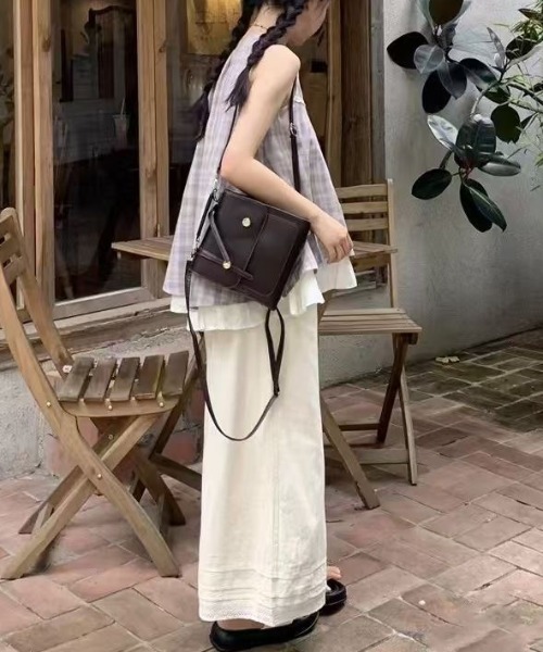 gossip！ロサンゼルス（ゴシップロサンゼルス）の「チェックパターン ノースリーブフレアトップス（キャミソール・レディース・チェック・S/M）」の11枚目の写真