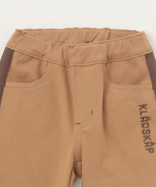 kladskap(クレードスコープ)の「ロゴ+サイドラインロング丈ペインターパンツ(その他パンツ・キッズ・ベージュ/チャコール・110cm/100cm/90cm/120cm/130cm)」の4枚目の写真