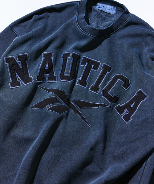 NAUTICA（ノーティカ）の「Reebok×NAUTICA/リーボック×ノーティカ 【Exclusive】 ダブルネーム アーチロゴ ピグメント ヘビーウェイト クルーネックスウェット（スウェット・メンズ・イエロー/ブラック/ネイビー・LARGE/SMALL/X-LARGE/MEDIUM）」の18枚目の写真