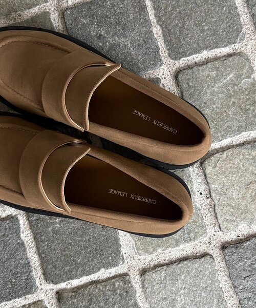 CAPRICIEUX LE'MAGE（カプリシューレマージュ）の「スエードローファー（ローファー・レディース・ブラック/ベージュ・38/36/37）」の14枚目の写真