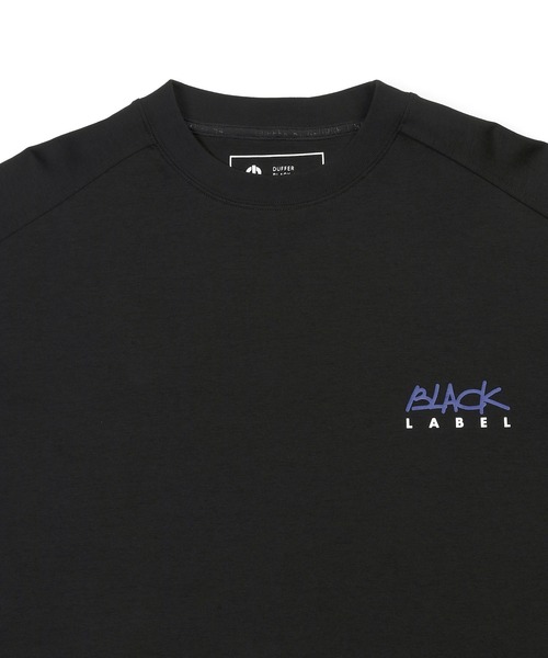 BLACK LABEL〕SORONA PONTE ROUND HEM 3Q TEE：セットアップ ポンチ