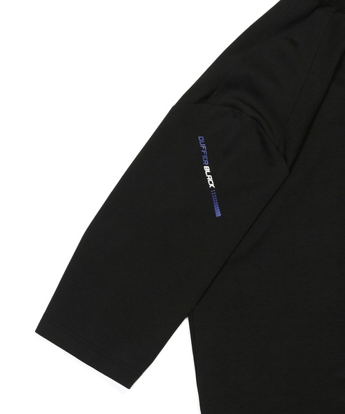 The DUFFER of ST.GEORGE(ザダファーオブセントジョージ)の「〔BLACK LABEL〕SORONA PONTE ROUND HEM 3Q TEE:セットアップ ポンチ素材 ラウンドヘム 7分袖Tシャツ(Tシャツ/カットソー・メンズ・ブラック/ホワイト/ライトグレー・X-LARGE/LARGE/MEDIUM)」の20枚目の写真