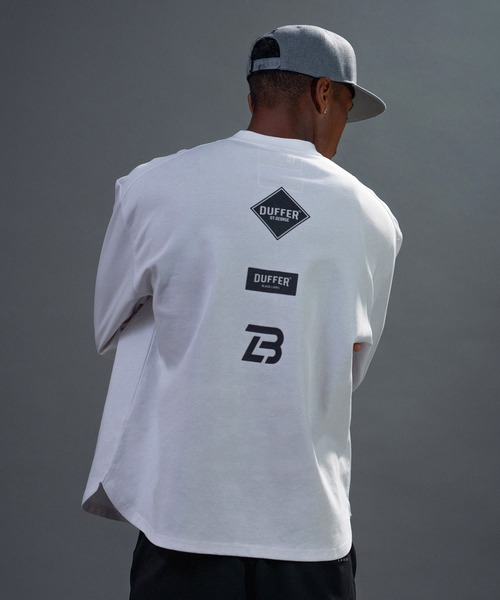 BLACK LABEL〕SORONA PONTE ROUND HEM 3Q TEE：セットアップ ポンチ