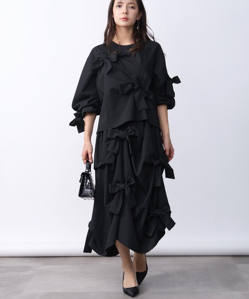 PICCIN（ピッチン）の「リボンブラウス（シャツ/ブラウス・レディース・ブラック・M）」の5枚目の写真