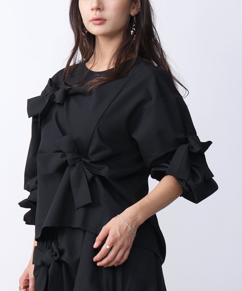 PICCIN（ピッチン）の「リボンブラウス（シャツ/ブラウス・レディース・ブラック・M）」の3枚目の写真