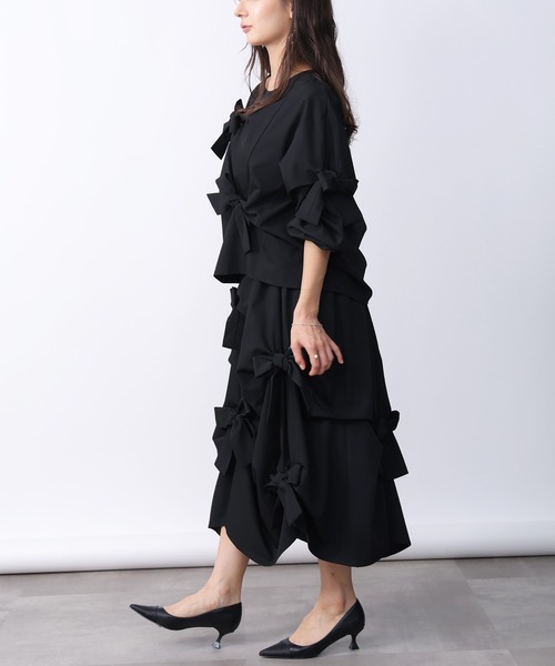 PICCIN（ピッチン）の「リボンブラウス（シャツ/ブラウス・レディース・ブラック・M）」の8枚目の写真