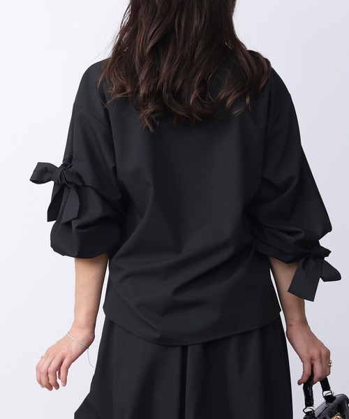 PICCIN（ピッチン）の「リボンブラウス（シャツ/ブラウス・レディース・ブラック・M）」の6枚目の写真