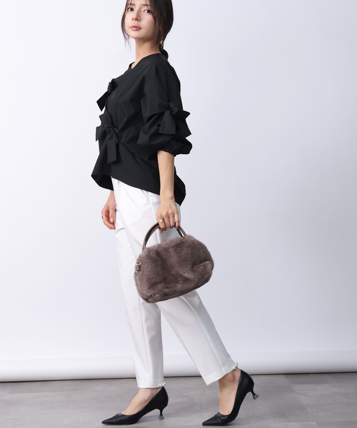 PICCIN（ピッチン）の「リボンブラウス（シャツ/ブラウス・レディース・ブラック・M）」の10枚目の写真