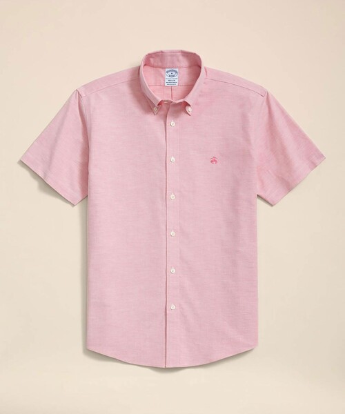 BROOKS BROTHERS(ブルックスブラザーズ)の「ストレッチオックスフォード GFロゴ ショートスリーブカジュアルシャツ Regular Fit(シャツ/ブラウス・メンズ・グリーン/レッド/グレー・X-LARGE/LARGE/MEDIUM/SMALL)」の3枚目の写真