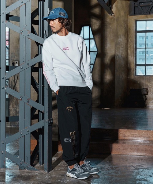 seventy seven（セブンティセブン）の「msw1770-middle onz sweat shirt(77flower logo) スウェット(7725W190)（スウェット・メンズ・トップグレー/ホワイト/ブラック・XL/L/M/S）」の8枚目の写真