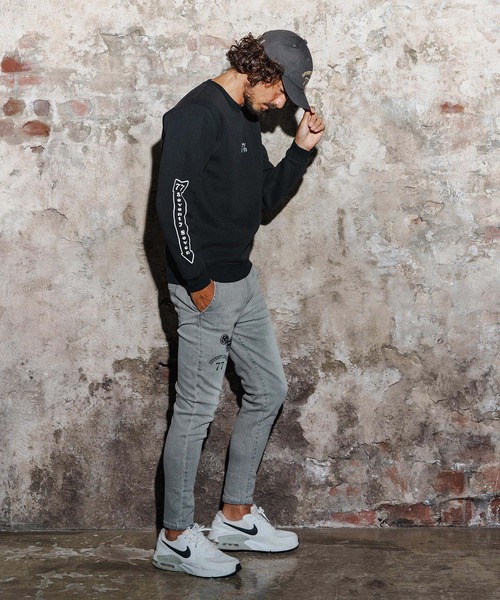 seventy seven（セブンティセブン）の「msw1770-middle onz sweat shirt(77flower logo) スウェット(7725W190)（スウェット・メンズ・トップグレー/ホワイト/ブラック・XL/L/M/S）」の18枚目の写真
