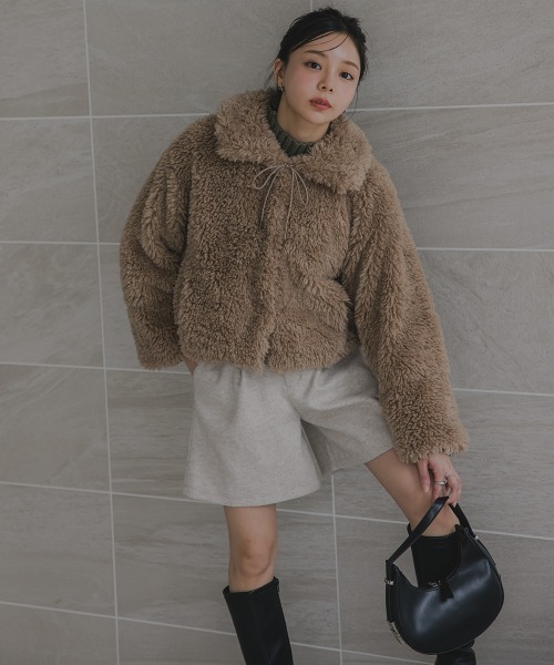 Petitjo（プッチージョ）の「小さいサイズ　ショートパンツ　低身長さん・小柄女性（その他パンツ・レディース・キナリ/ブラック・PSS/PS/PM/PL）」の4枚目の写真