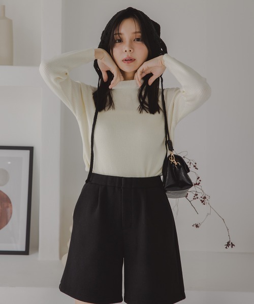 Petitjo（プッチージョ）の「小さいサイズ　ショートパンツ　低身長さん・小柄女性（その他パンツ・レディース・キナリ/ブラック・PSS/PS/PM/PL）」の13枚目の写真