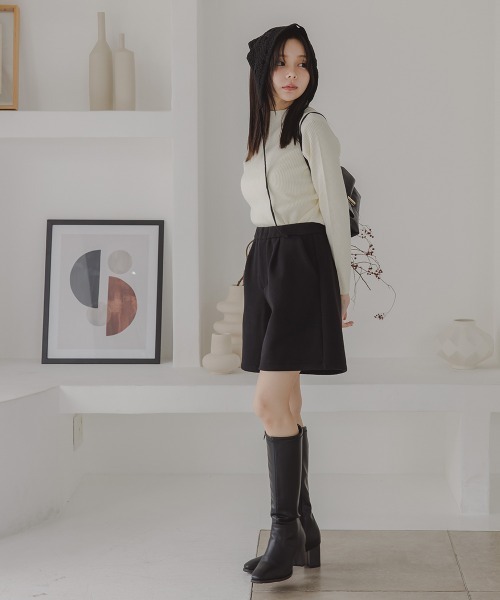 Petitjo（プッチージョ）の「小さいサイズ　ショートパンツ　低身長さん・小柄女性（その他パンツ・レディース・キナリ/ブラック・PSS/PS/PM/PL）」の15枚目の写真