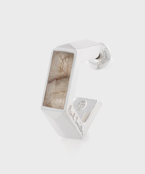 Paul Smith(ポールスミス)の「“Pentagon Rutilated Quartz” シングルピアス【250917 270R】(ピアス(片耳用)・メンズ・シルバー・FREE)」の1枚目の写真