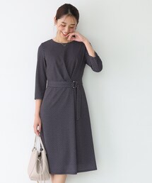 COUP DE CHANCE（クードシャンス）の「【手洗い可／日本製】ジャージ素材のプリント柄ワンピース（ワンピース）」