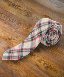 ZIP FIVE（ジップファイブ）の「チェック タータン柄 コットンネクタイ ナロータイ（ネクタイ）」