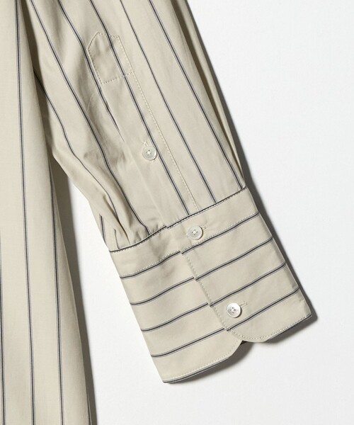 セール】＜conte＞コットン ストライプ レギュラーカラーシャツ