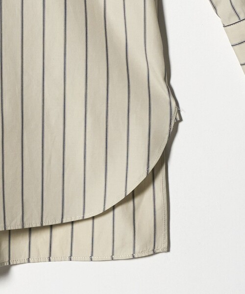 セール】＜conte＞コットン ストライプ レギュラーカラーシャツ