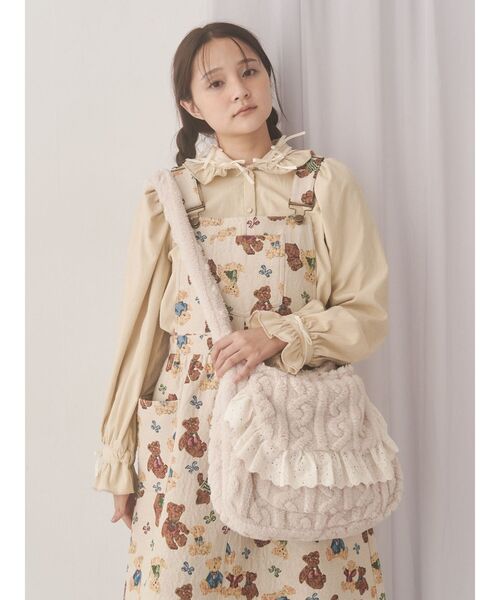 merry jenny（メリージェニー）の「もふもふケーブルショルダーバッグ（ショルダーバッグ・レディース・ベージュ/オフホワイト・FREE）」の16枚目の写真