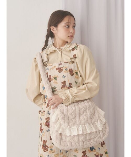 merry jenny（メリージェニー）の「もふもふケーブルショルダーバッグ（ショルダーバッグ・レディース・ベージュ/オフホワイト・FREE）」の17枚目の写真