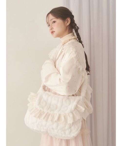 merry jenny（メリージェニー）の「もふもふケーブルショルダーバッグ（ショルダーバッグ・レディース・ベージュ/オフホワイト・FREE）」の18枚目の写真