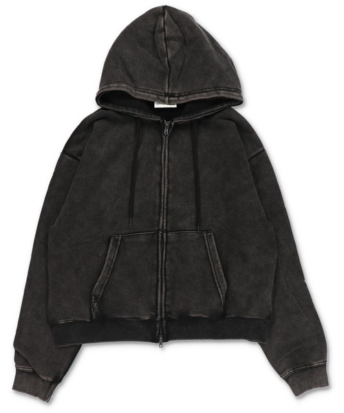 セール】短丈ダブルジップパーカー/プレーン/無地/カモフラージュ